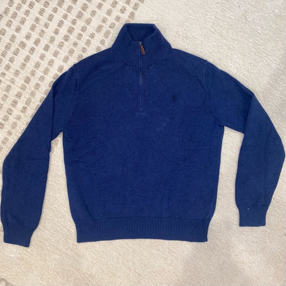 Men's Polo Ralph Lauren Quarter Zip Pullover Sweater, M